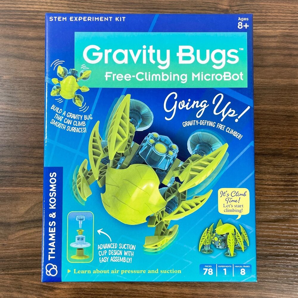 Thames & Kosmos Gravity Bugs Free-Climbing MicroBot Robot STEM Experiment Kit 8+